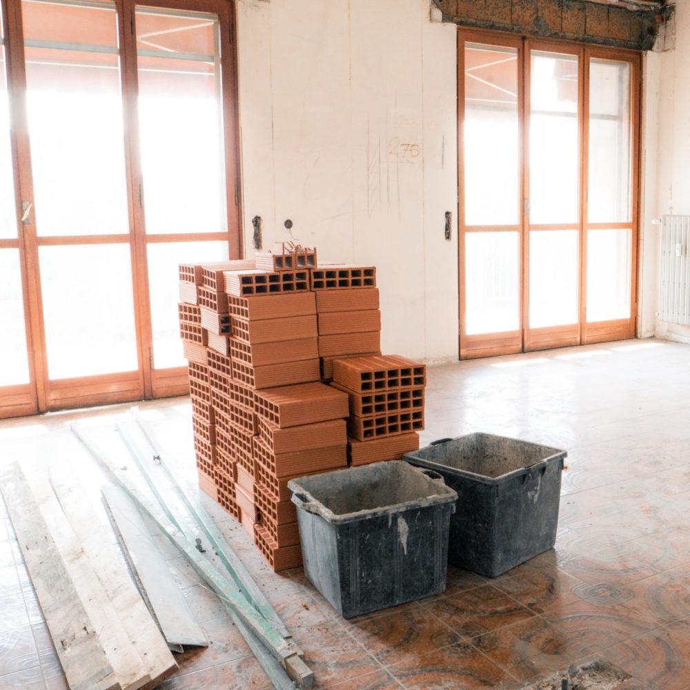 An apartment under renovation