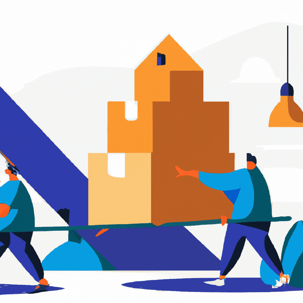 illustration moving a business service, modern design, for the web,