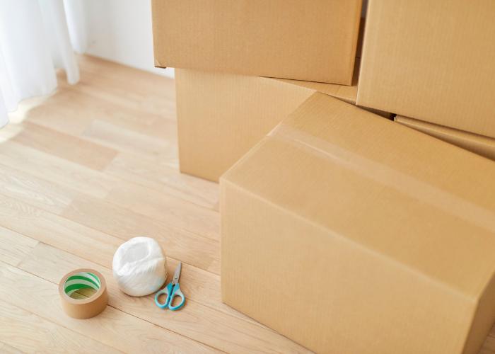 moving box and supplies